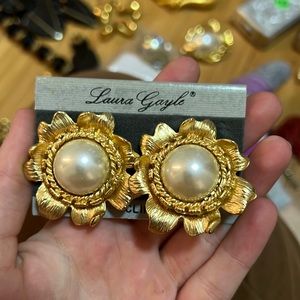 Funky clip on earrings
